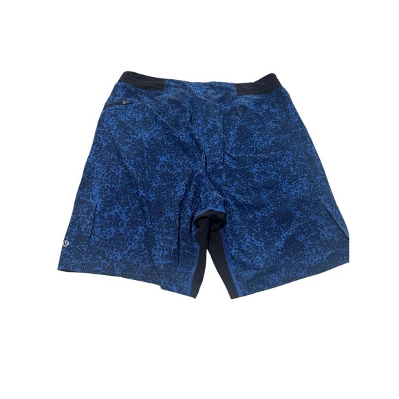 Lululemon Men's Sz Large Assert Short 9" Cannonball Harbor Blue Deep Navy #WX1-5 - Picture 9 of 11